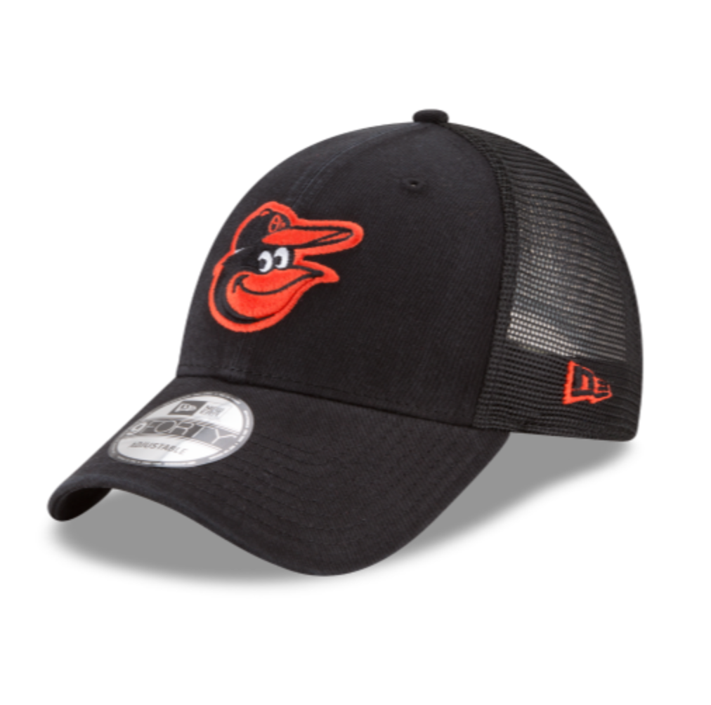 Baltimore Orioles Black Mesh 940 Classic Snap Back