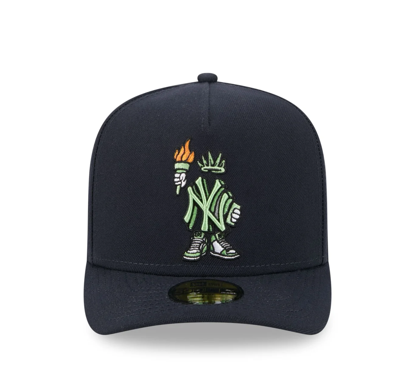 New York Yankees Navy Cartoon Liberty 950 Aframe Snap Back
