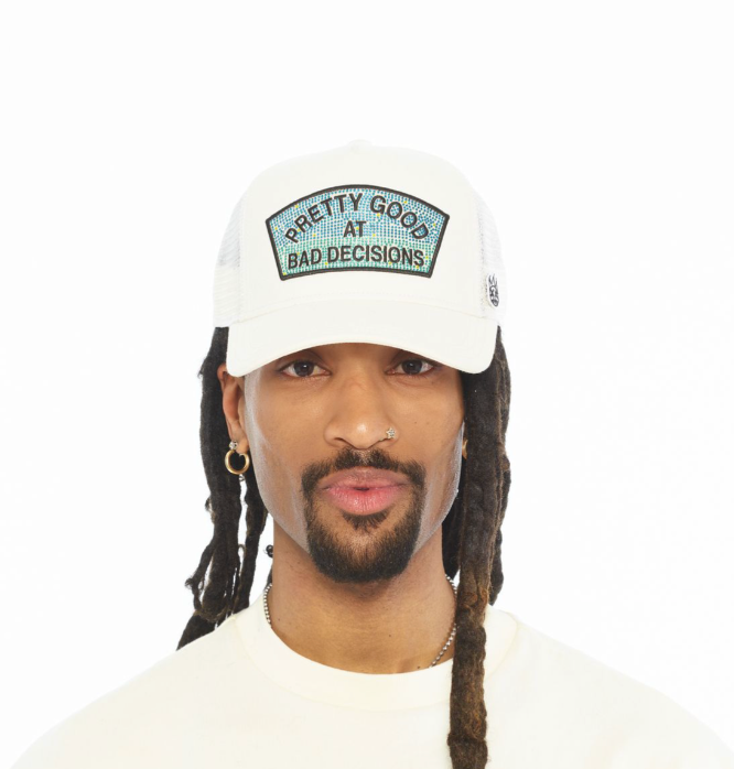 Cult of Individuality White Pretty Good at Bad Decisions Trucker Hat