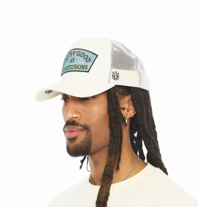 Cult of Individuality White Pretty Good at Bad Decisions Trucker Hat