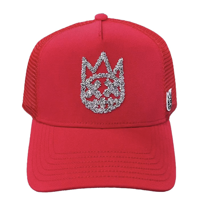 Cult of Individuality Red Crystal Logo Trucker Hat