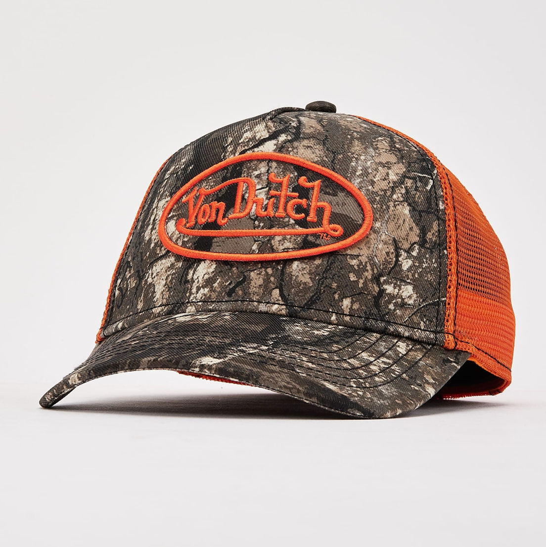 Von Dutch Real Tree Orange Trucker