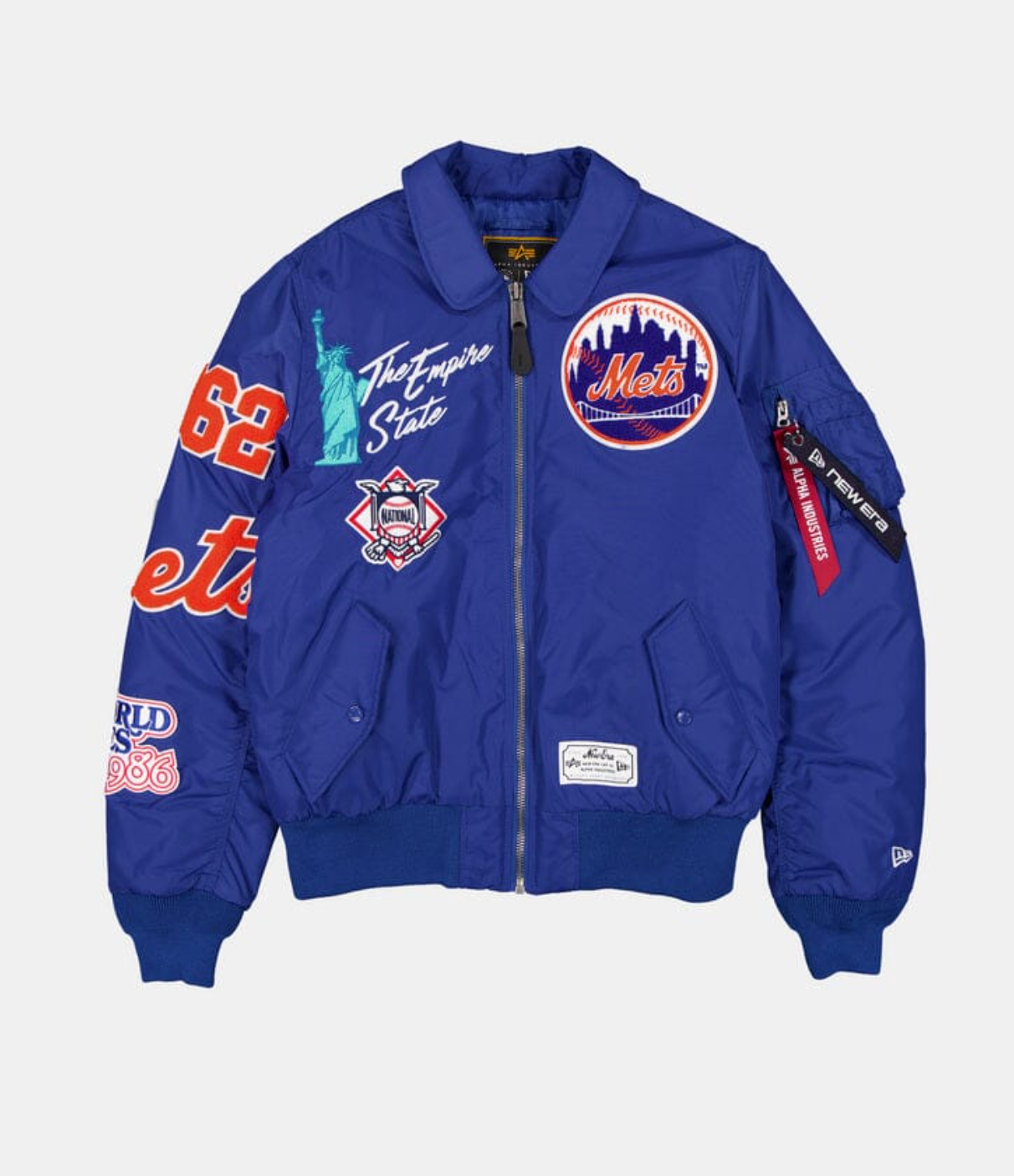 New York Mets Royal Alpha Industries COLLARED BOMBER JACKET