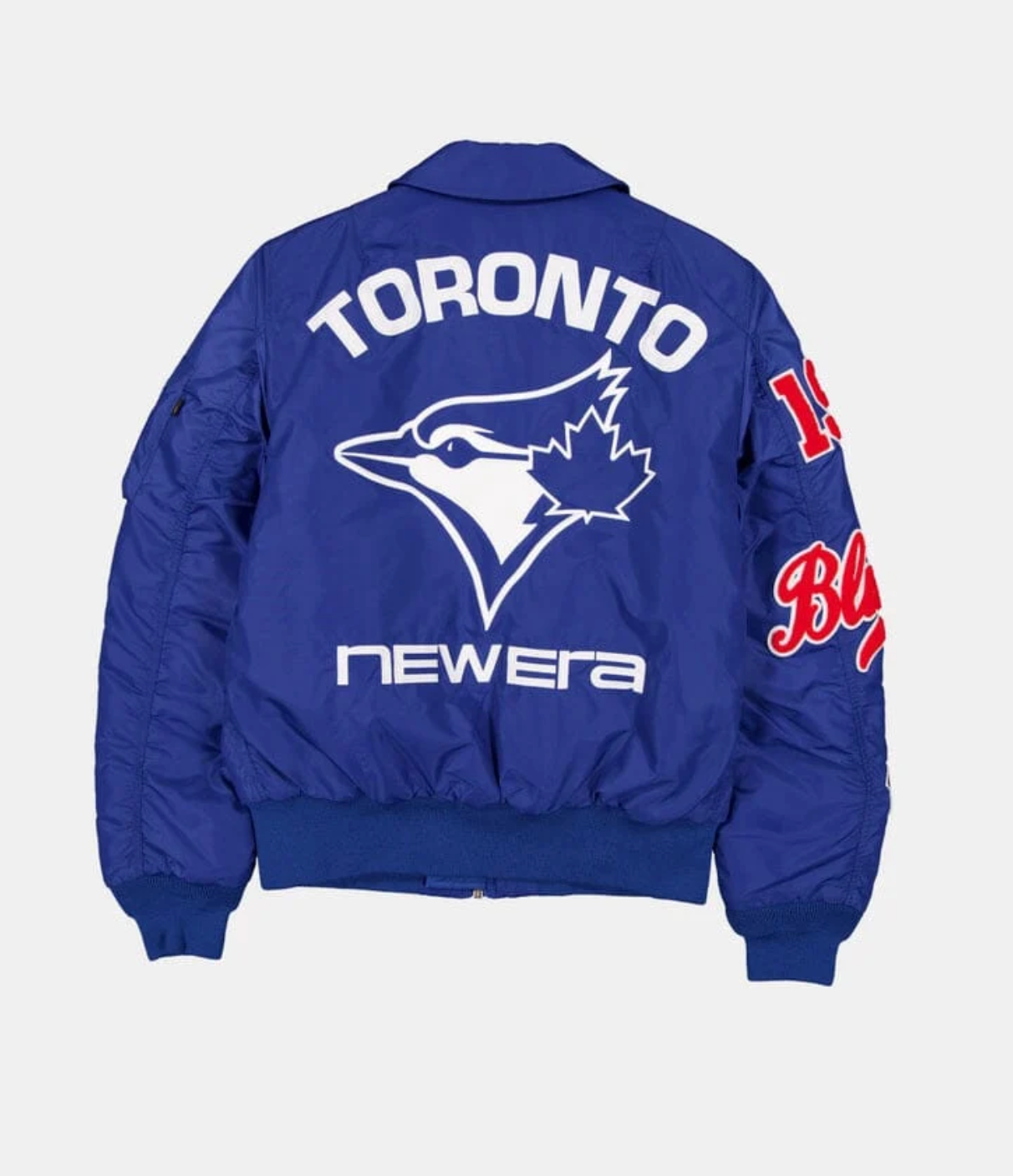 Toronto Blue Jays Royal Alpha Industries COLLARED BOMBER JACKET