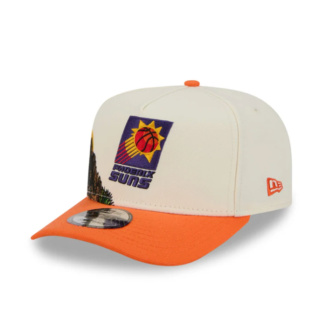 Phoenix Suns HWC Chrome White 9FIFTY A-Frame Snapback