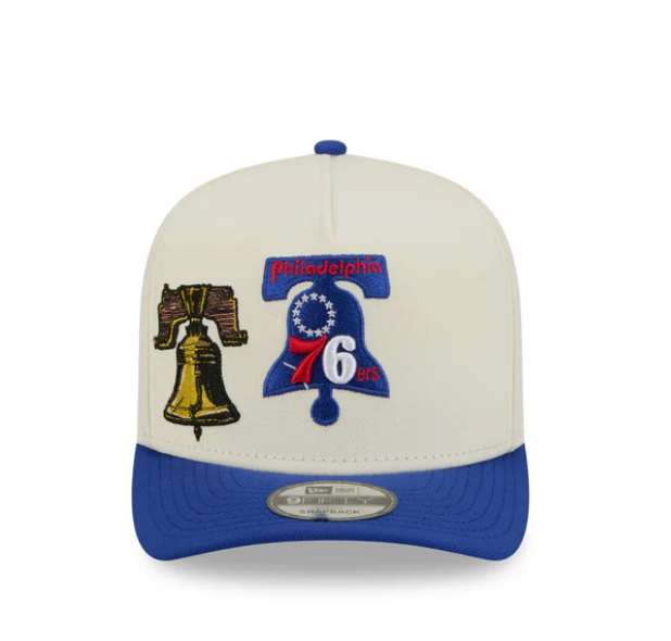 Philadelphia 76ERS HWC Chrome White 9FIFTY A-Frame Snapback