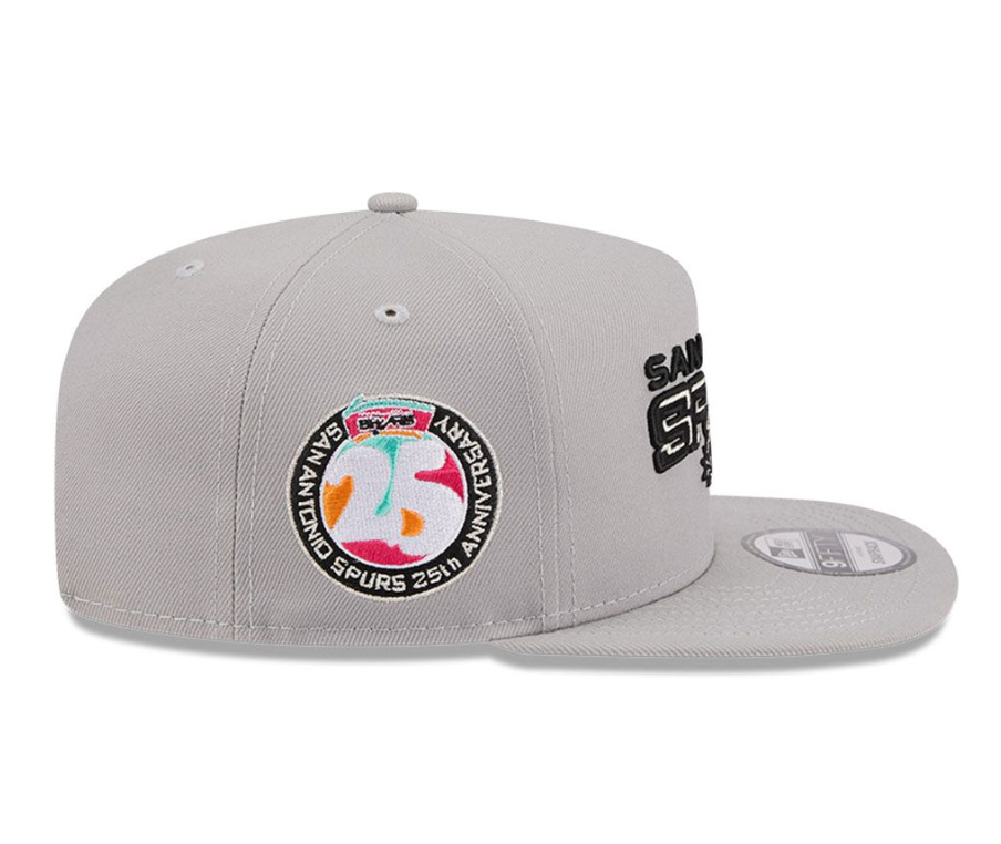 San Antonio Spurs Grey HWC AFrame 25Th Anniversary Snap Back