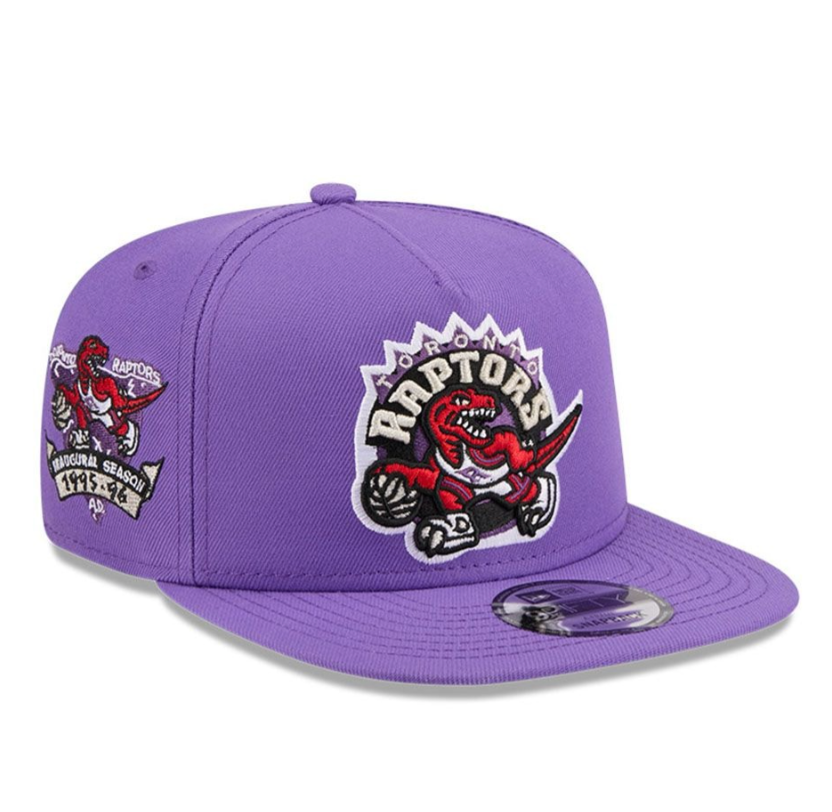 Toronto Raptors Varsity Purple HWC AFrame 1996 Inaugural Season Snap Back