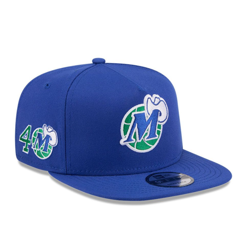 Dallas Mavericks Royal HWC AFrame 40 Year Anniversary Snap Back