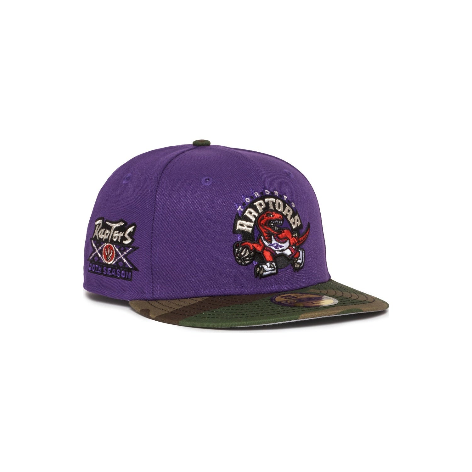 Toronto Raptors Purple and Camo 20 Seasons
