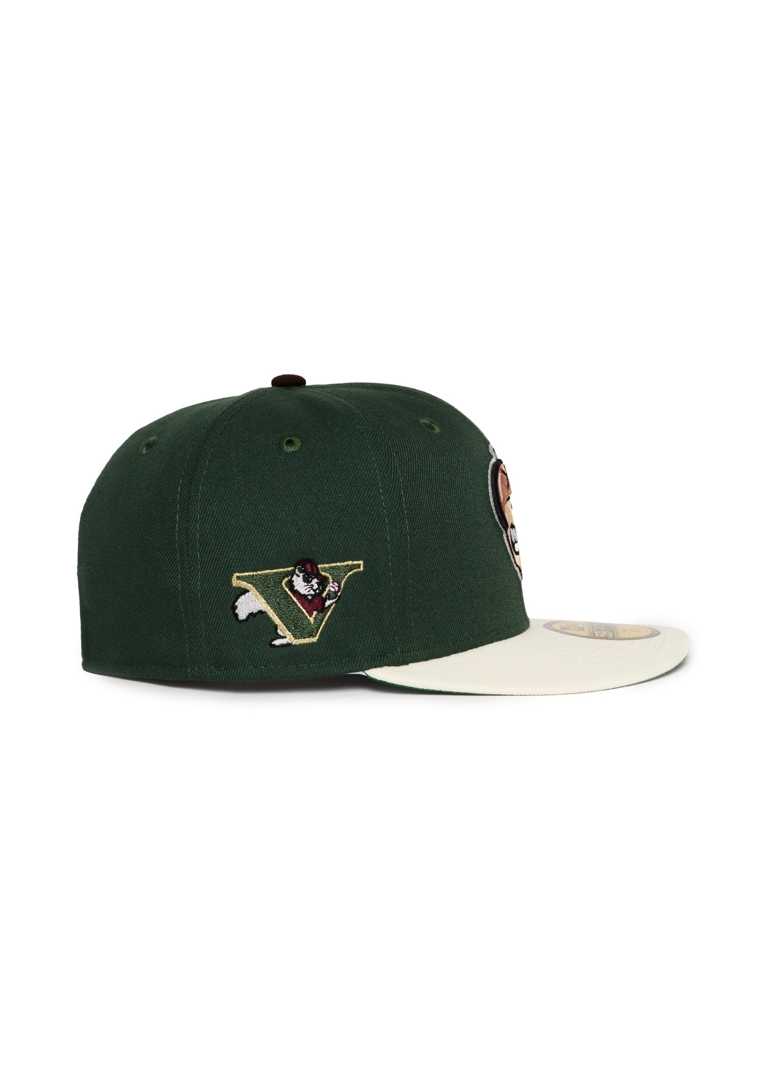 VISALIA OAKS Green and Chrome Creme MiLB