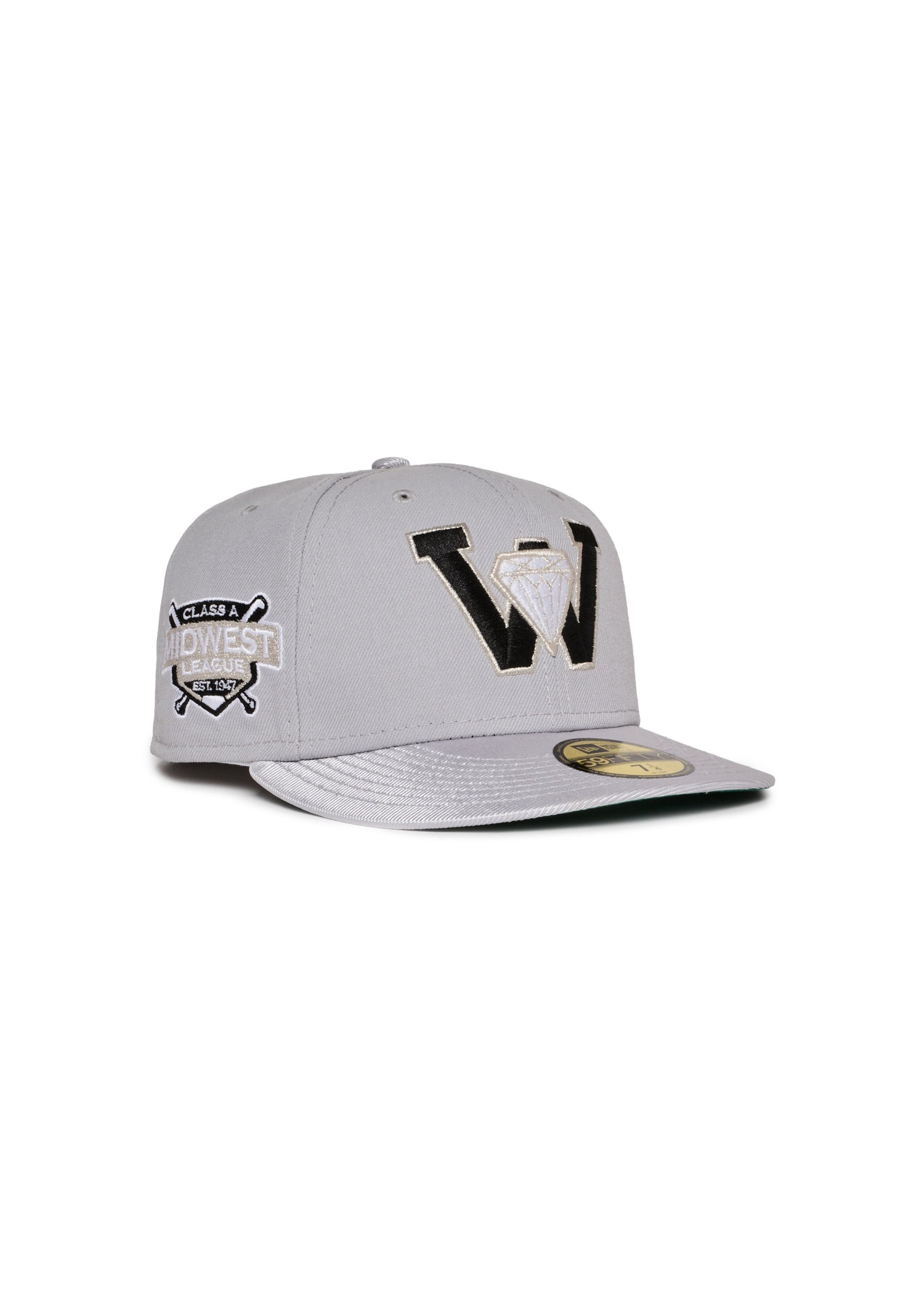 Waterloo Diamonds Grey and Metallic 5950 Fitted