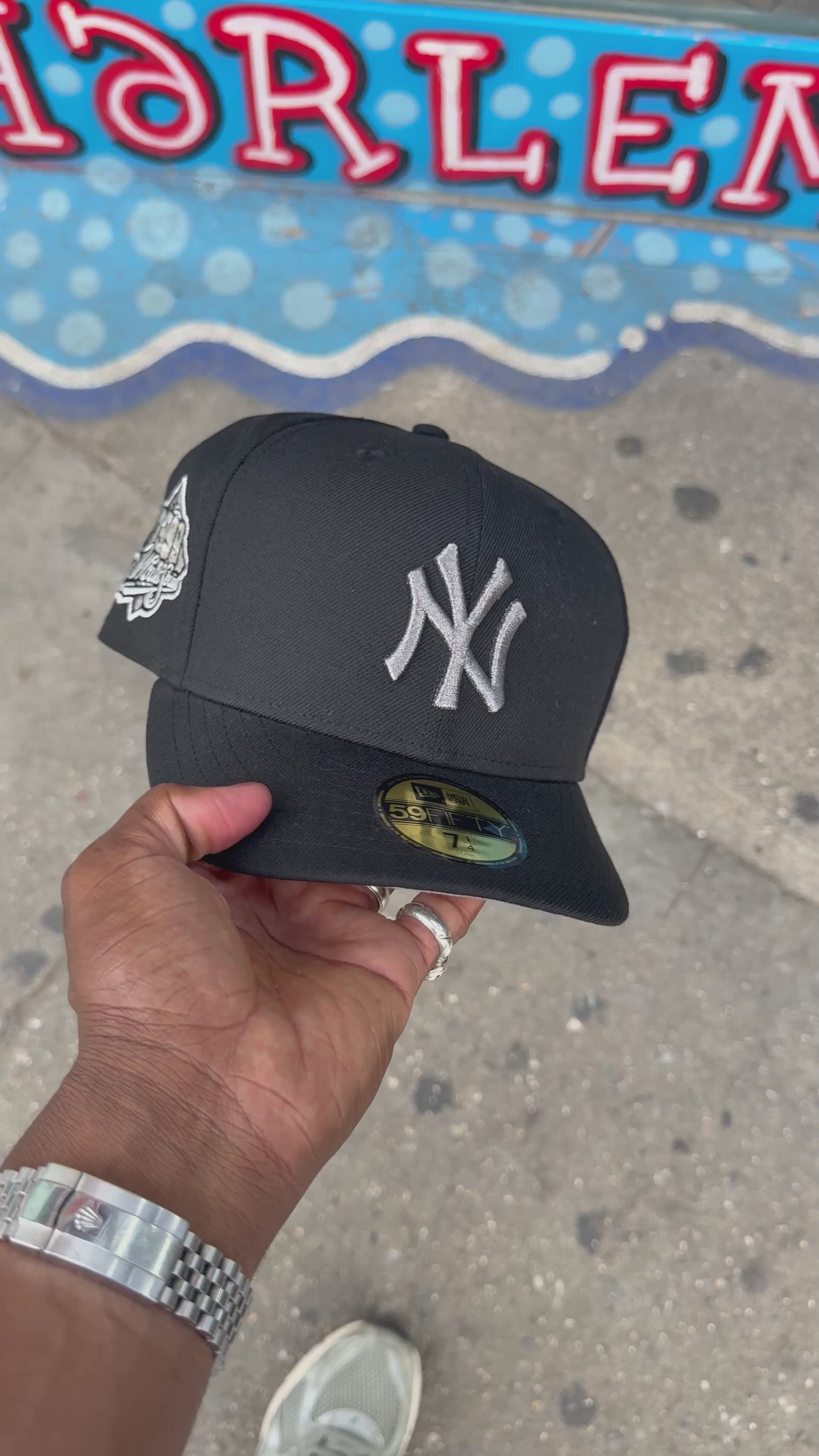 New York Yankees Black Metallic Pewter Logo 1999 WS