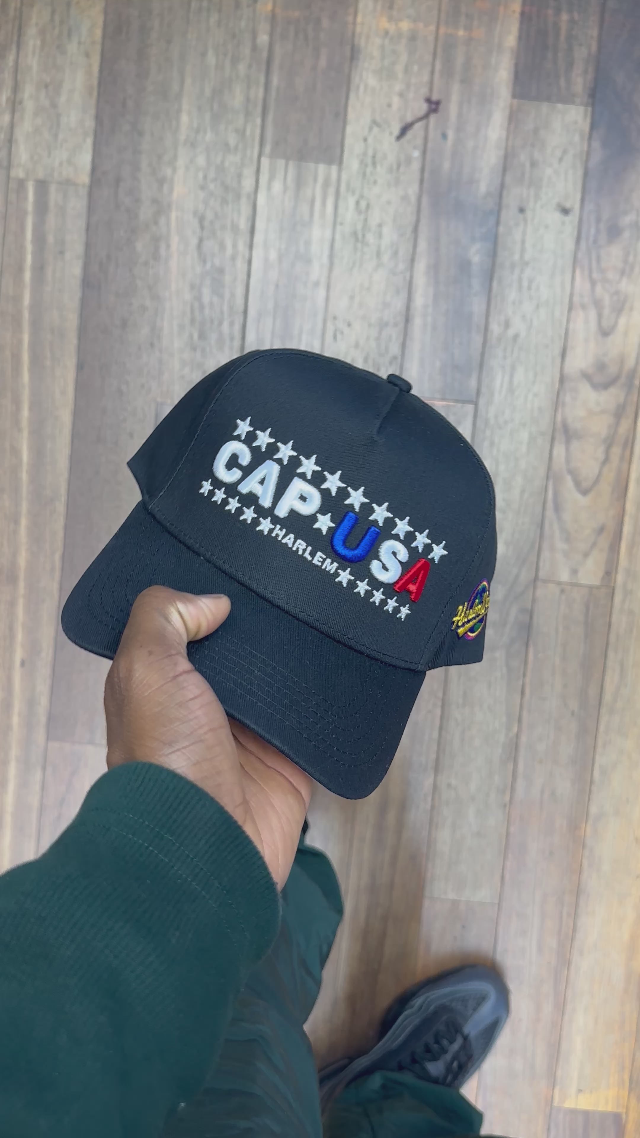 CAP USA All Black Snapback