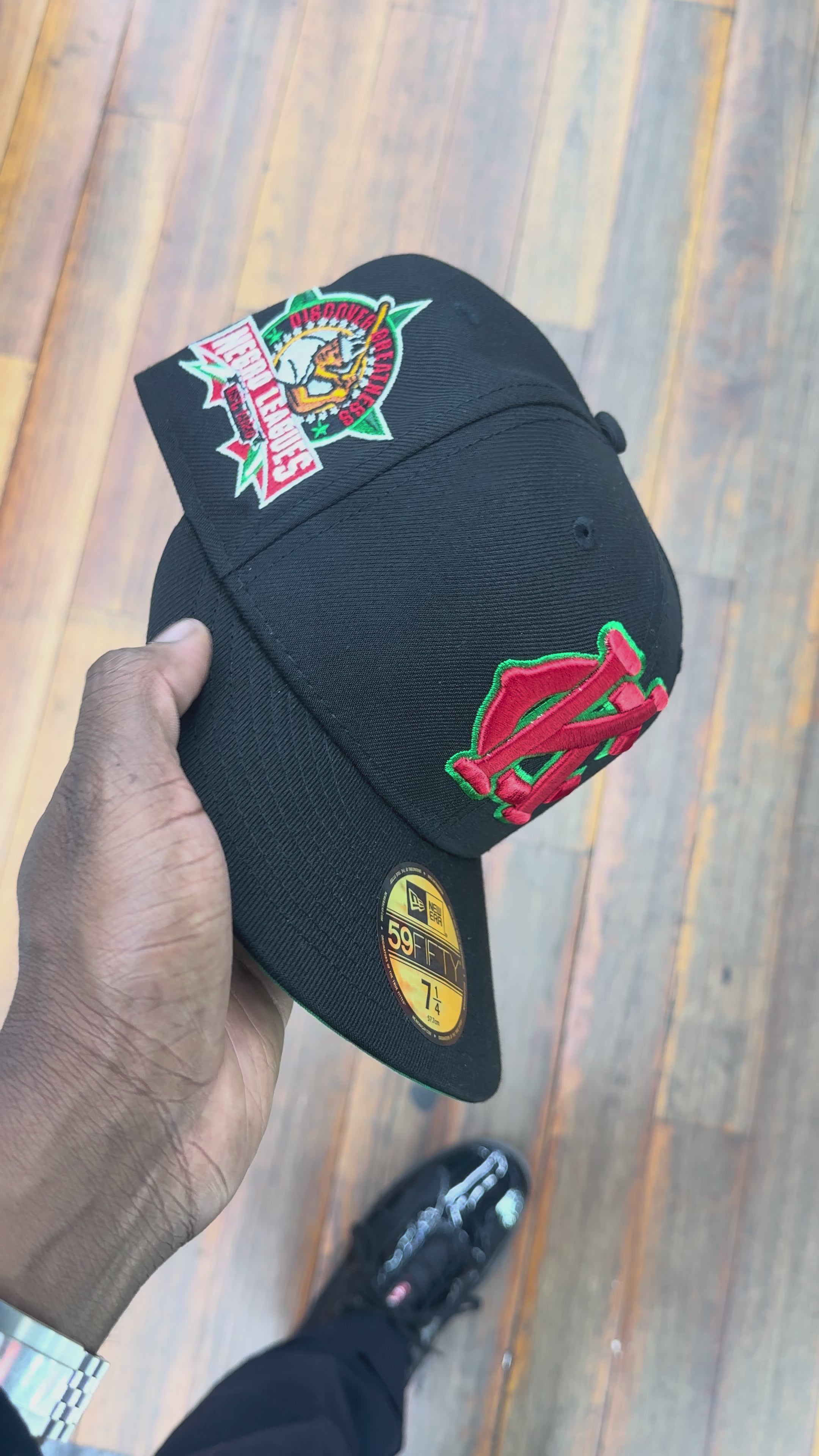 Kansas City Monarchs Black Red and Green Logo Negro Leagues