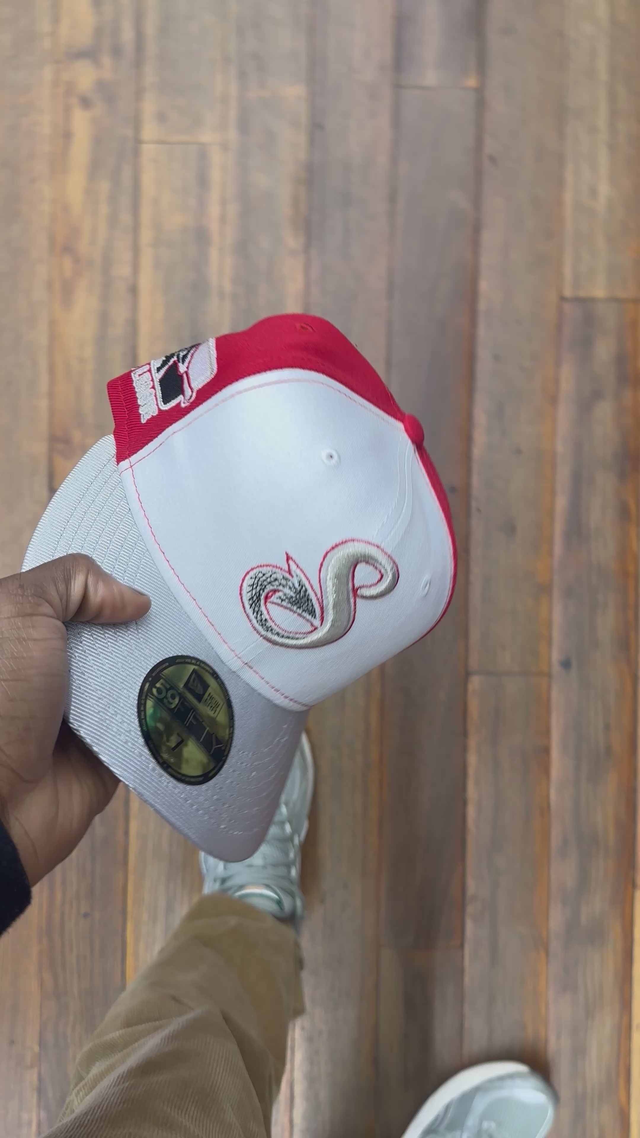 Shreveport Swamp Dragons White Red & Metallic Silver