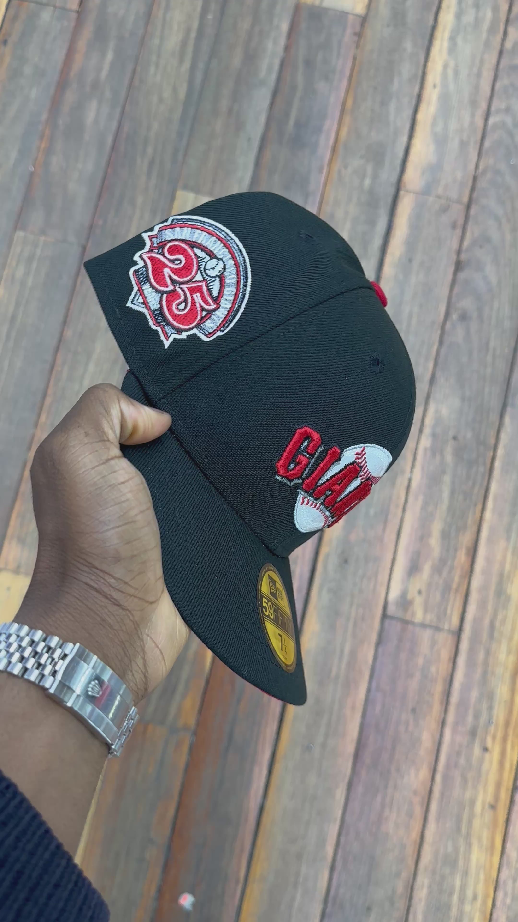 San Francisco Giants All Black w/ Red UV 25 Years