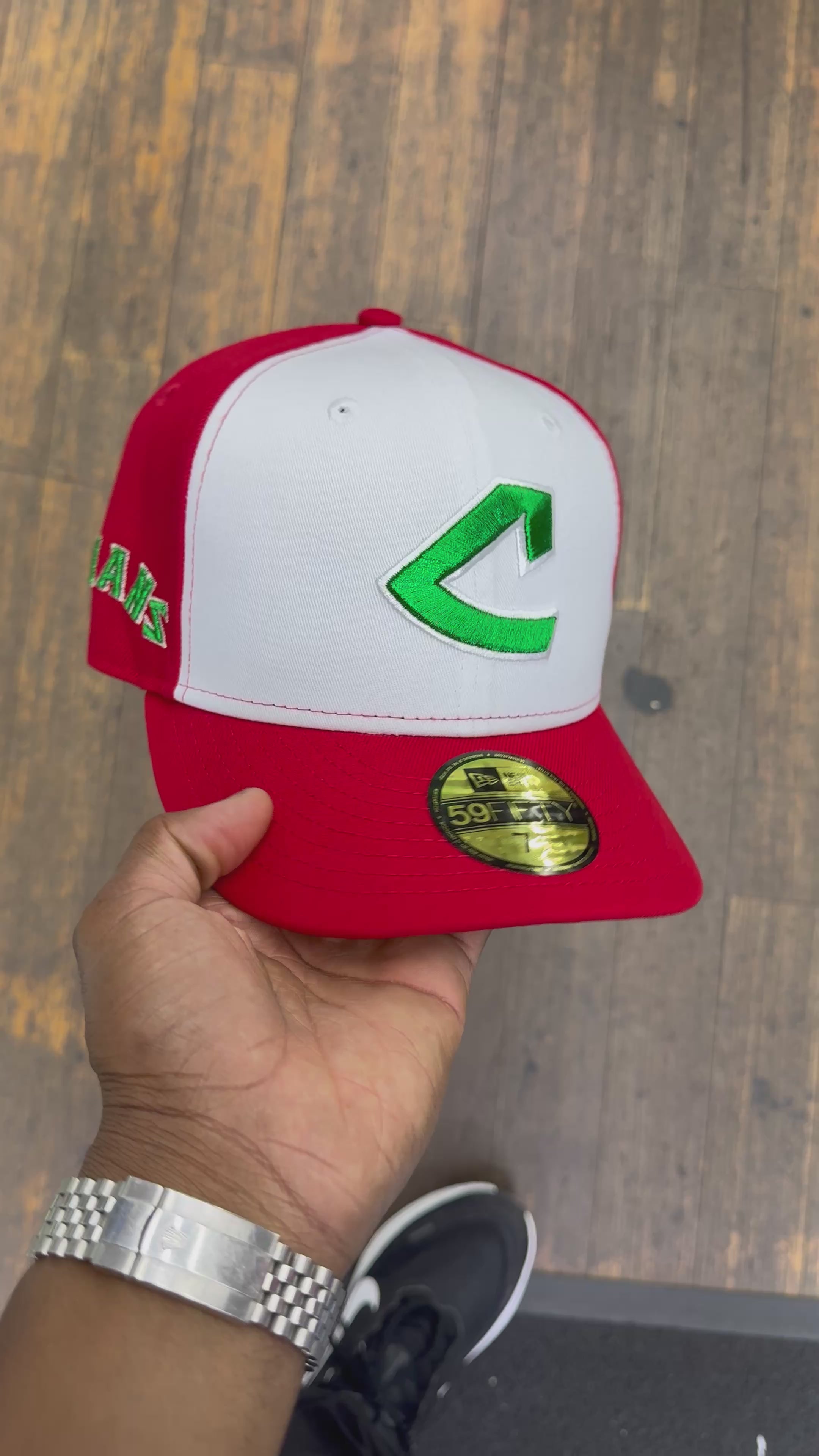 Cleveland Indians White and Red Ash ketchum