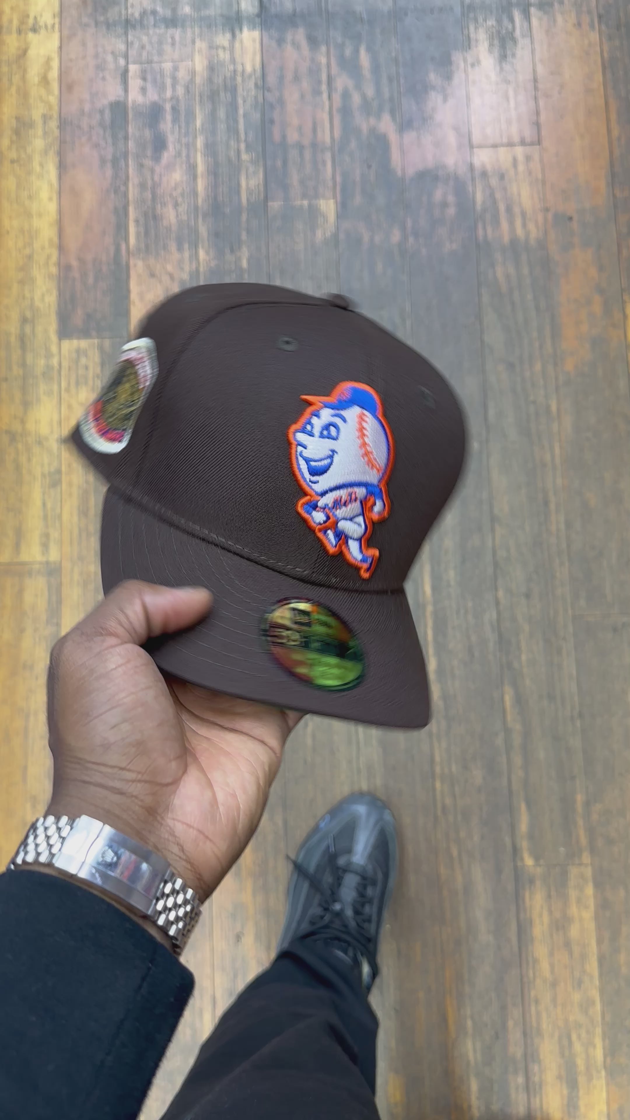 New York Mets "MR MET" All Dark Burnt Brown 1969