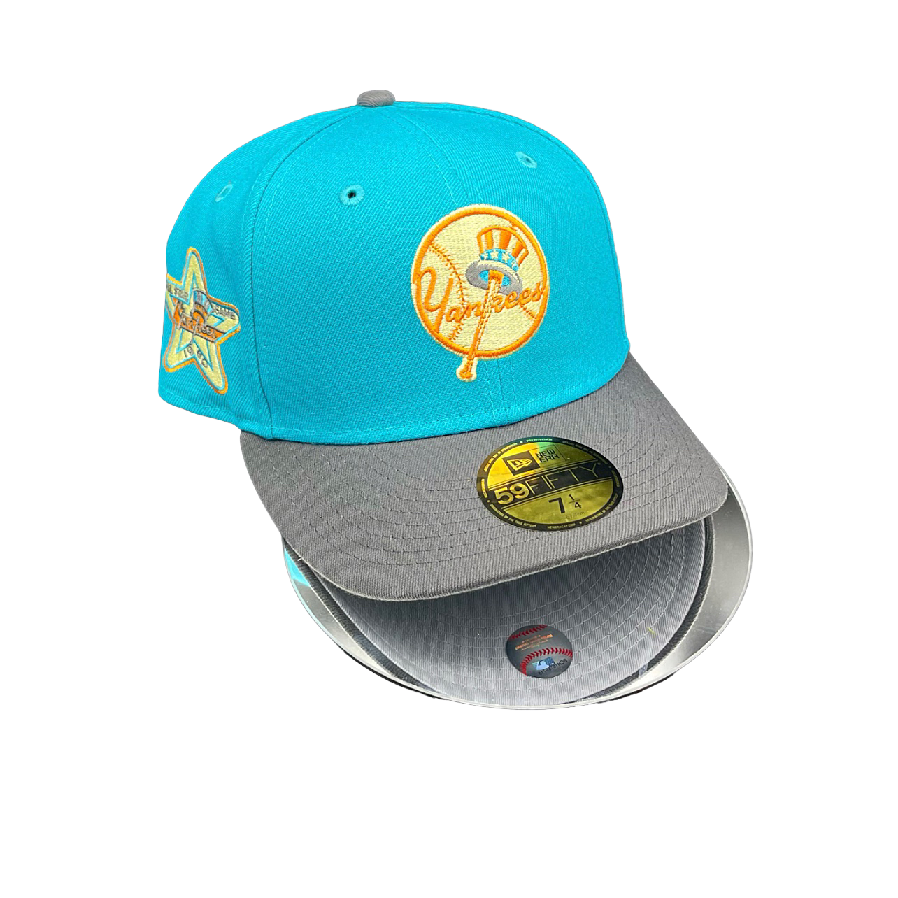 NY. YANKEES TEAL + CHARCOAL GREY UV 60 ASG