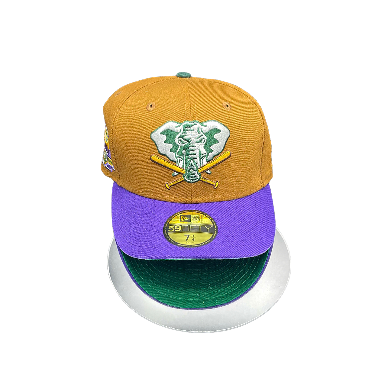 Oakland Athletics Wheat & Purple Stomper Logo 40 Years
