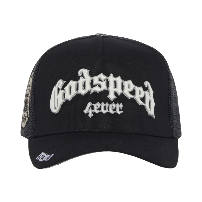 GODSPEED 4EVER BLACK TRUCKER HAT